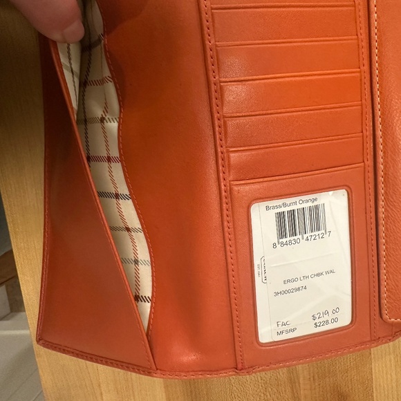 Coach ERGO trifold women's wallet w/removable check book insert NEW old stock - Picture 9 of 13